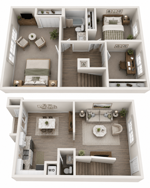 Floor plan for 3 beds, 1.5 baths, 1200 sqft